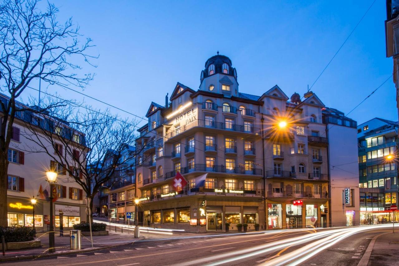 Hotel De La Paix Люцерн Екстериор снимка